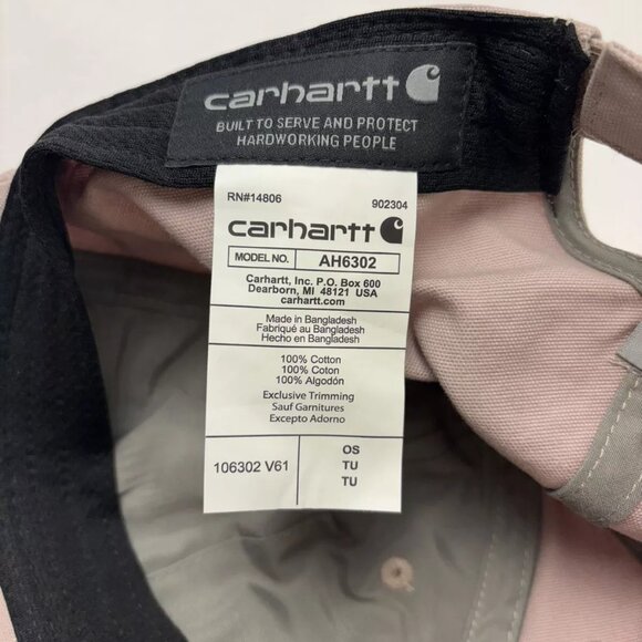 New Carhartt FORCE Canvas C Patch Cap One Size Adjustable NWT - Picture 9 of 9